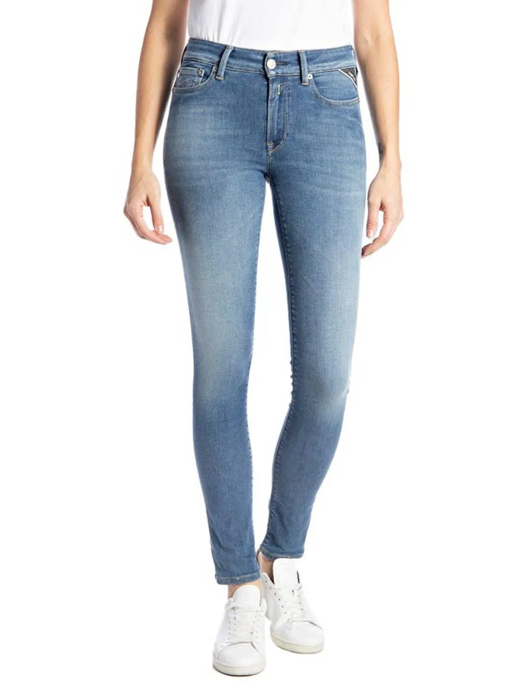 VAQUERO REPLAY LUZIEN SKINNY AZUL PARA MUJERB