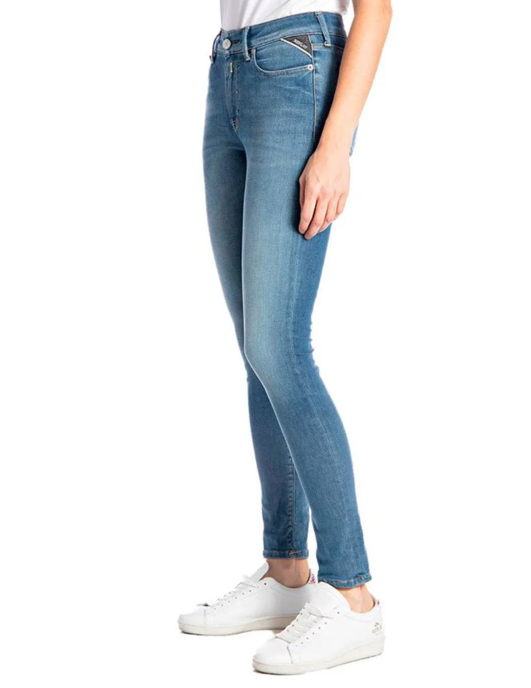 VAQUERO REPLAY LUZIEN SKINNY AZUL PARA MUJERB