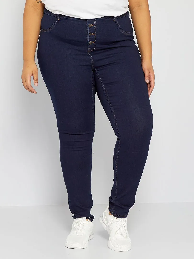 VAQUERO SKINNY DE TALLE ALTO  AZUL
