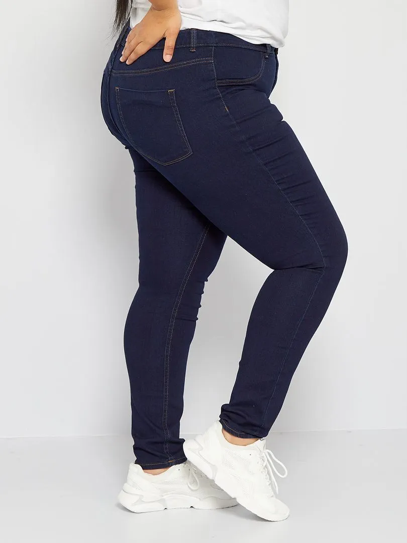 VAQUERO SKINNY DE TALLE ALTO  AZUL