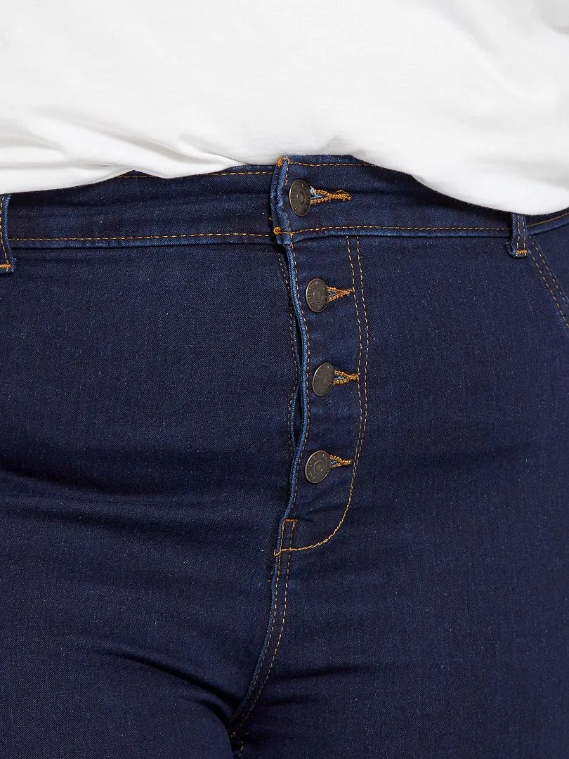 VAQUERO SKINNY DE TALLE ALTO  AZUL