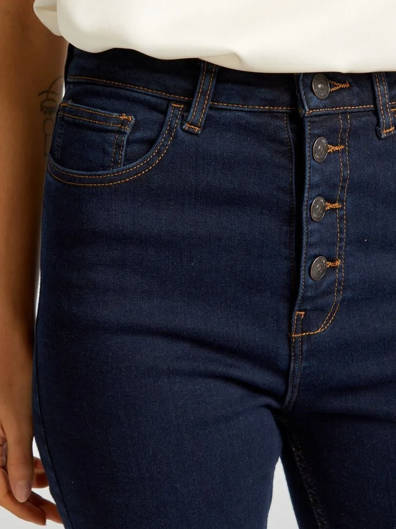 VAQUERO SKINNY DE TIRO ALTO  AZUL