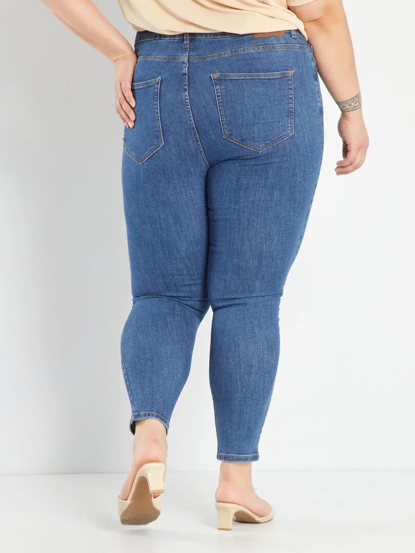 VAQUERO SKINNY DE TIRO ALTO  L32  AZUL