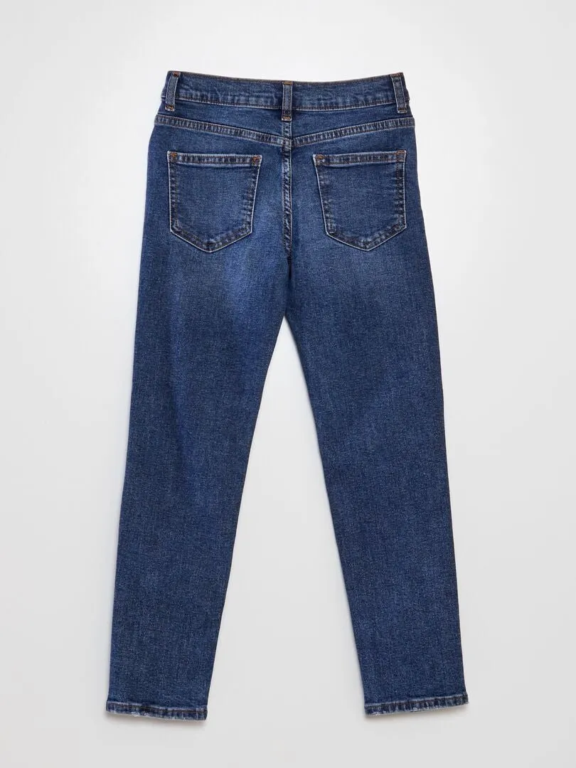 VAQUERO SLIM CON 5 BOLSILLOS  L34  AZUL
