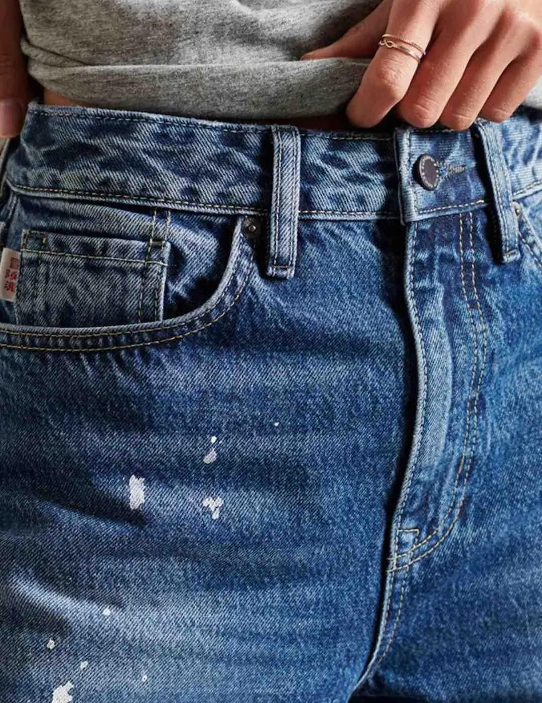 VAQUERO SUPERDRY BARREL AZUL PARA MUJERZ