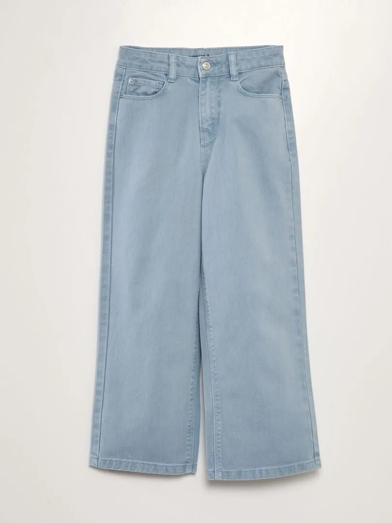 VAQUERO WIDE LEG DE TIRO ALTO  AZUL