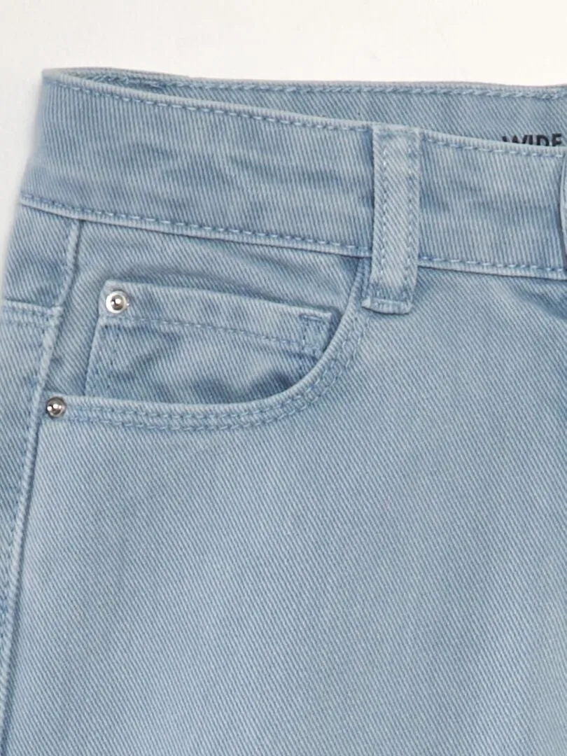 VAQUERO WIDE LEG DE TIRO ALTO  AZUL