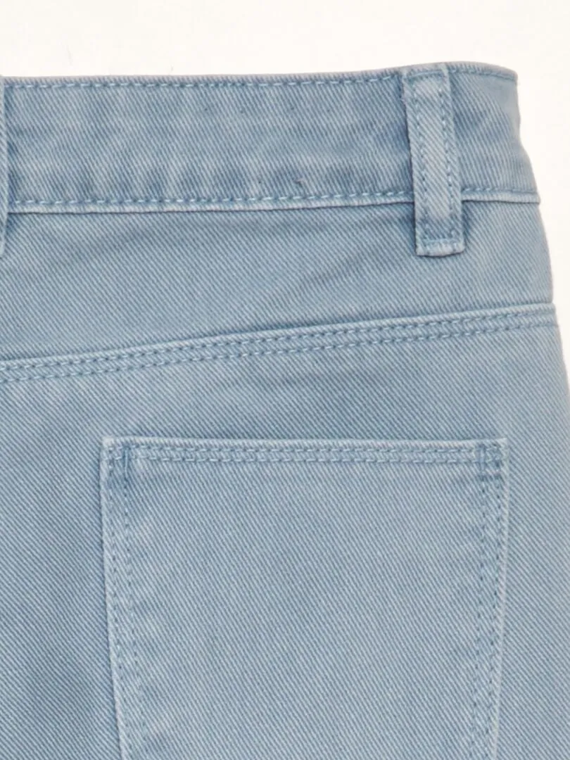 VAQUERO WIDE LEG DE TIRO ALTO  AZUL