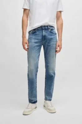 Vaqueros Maine regular fit en denim elástico azul para el máximo confort