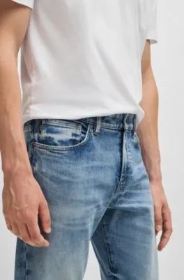 Vaqueros Maine regular fit en denim elástico azul para el máximo confort