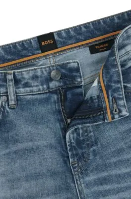 Vaqueros Maine regular fit en denim elástico azul para el máximo confort