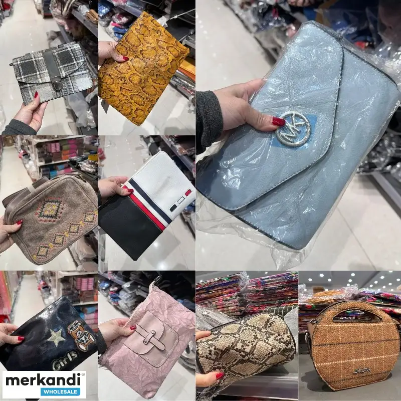 Variedad de Bolsos en Lote de 500 Unidades Surtidas para Diversos Negocios