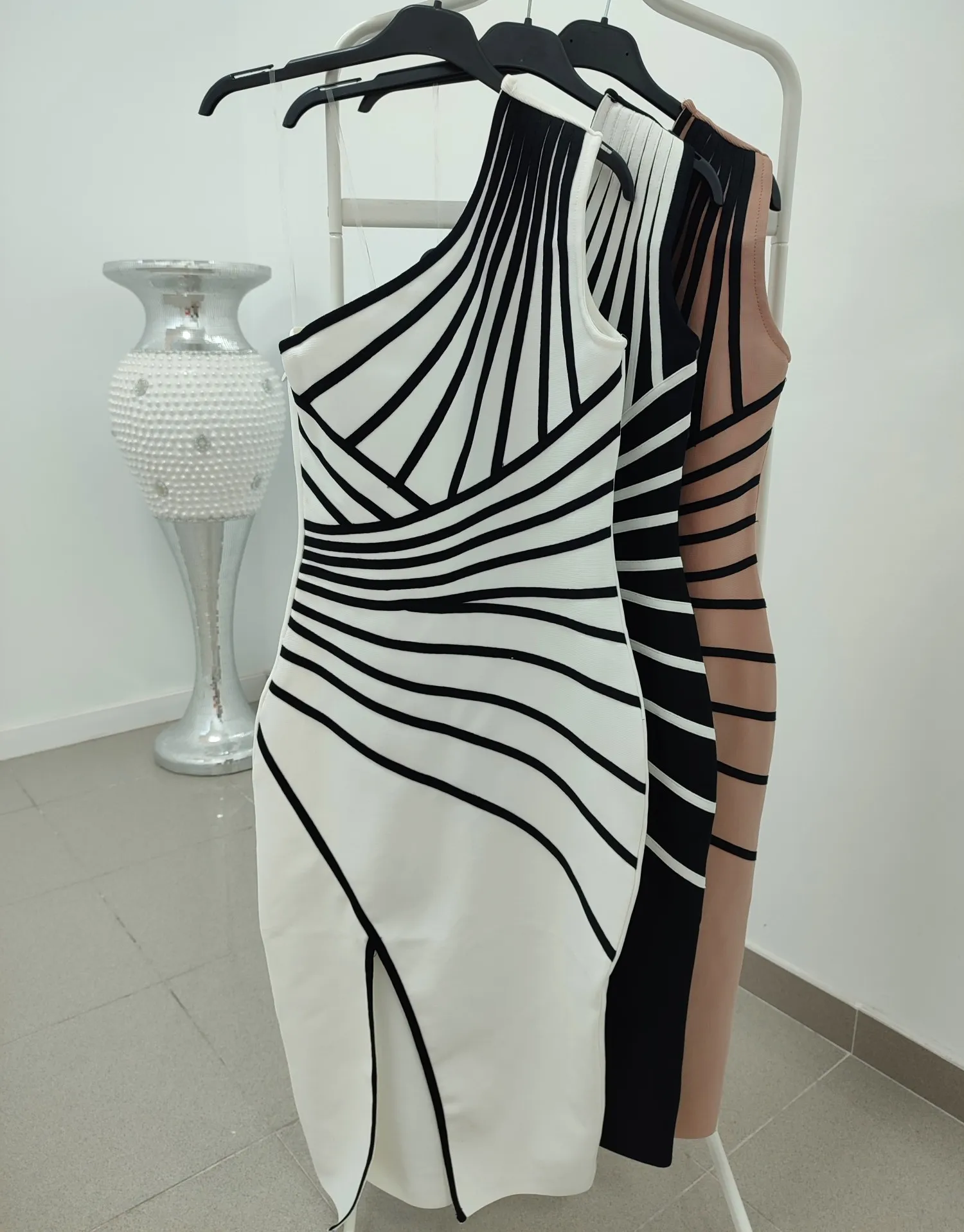 Vestido bandage rayas