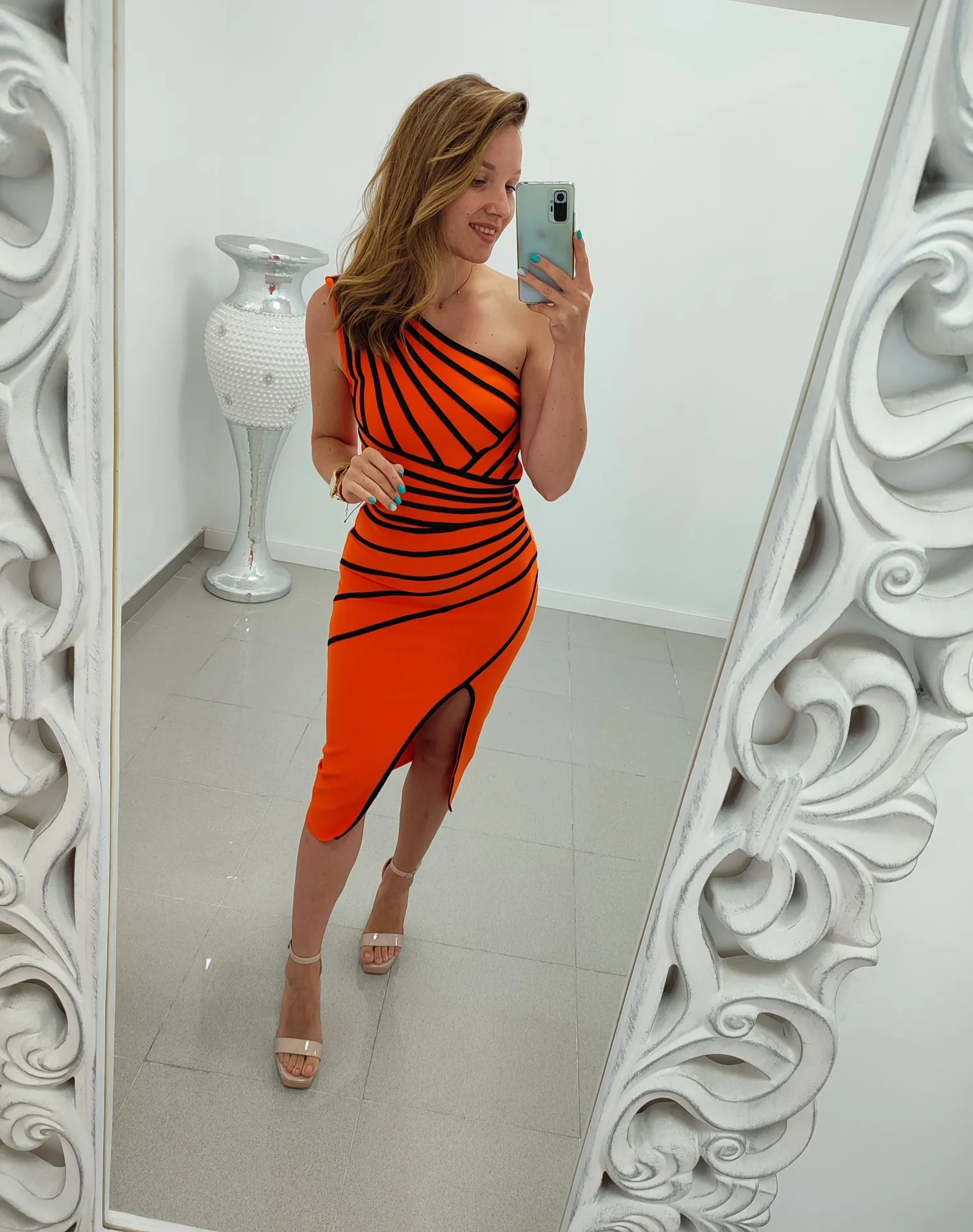 Vestido bandage rayas