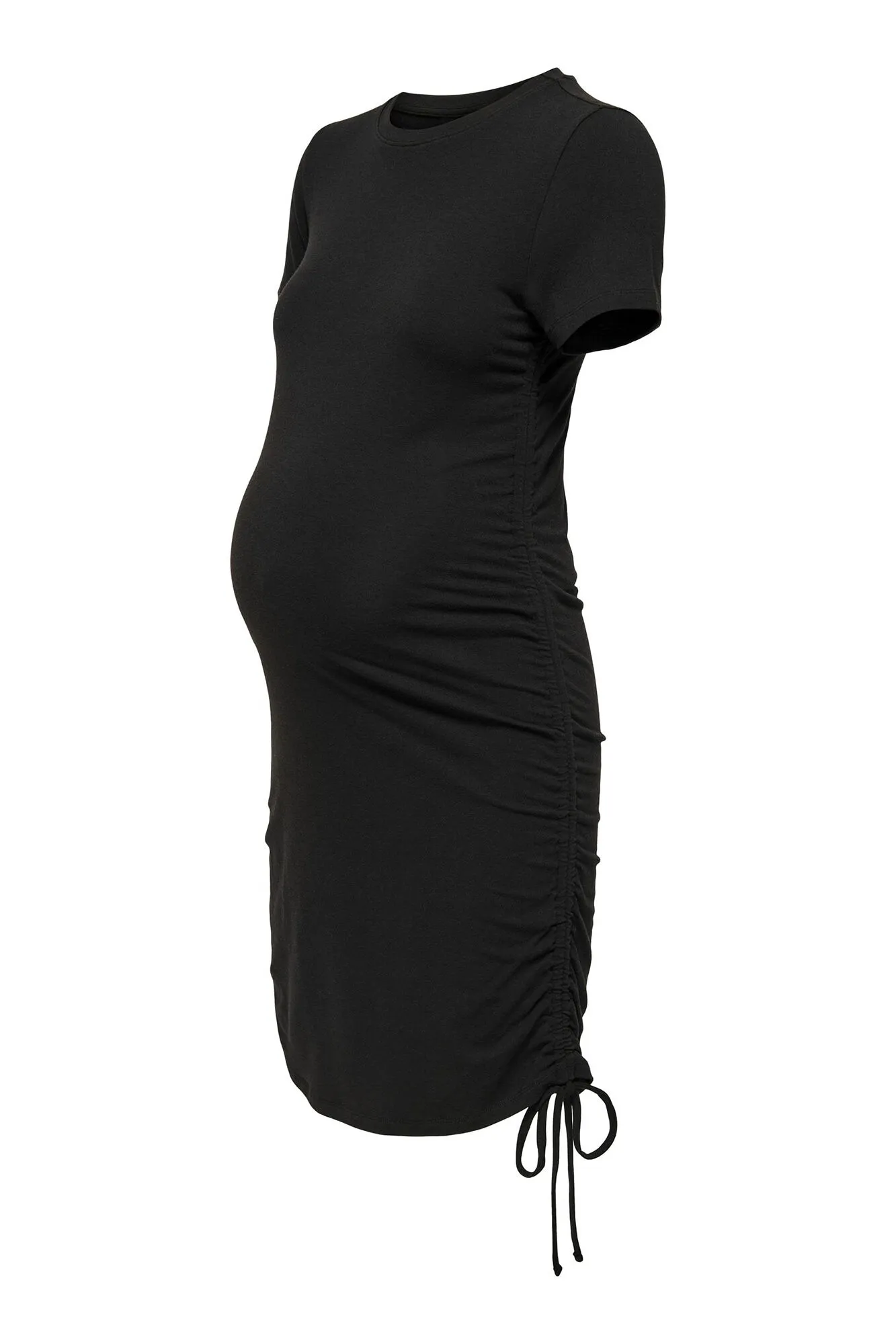 Vestido corto maternity frunce