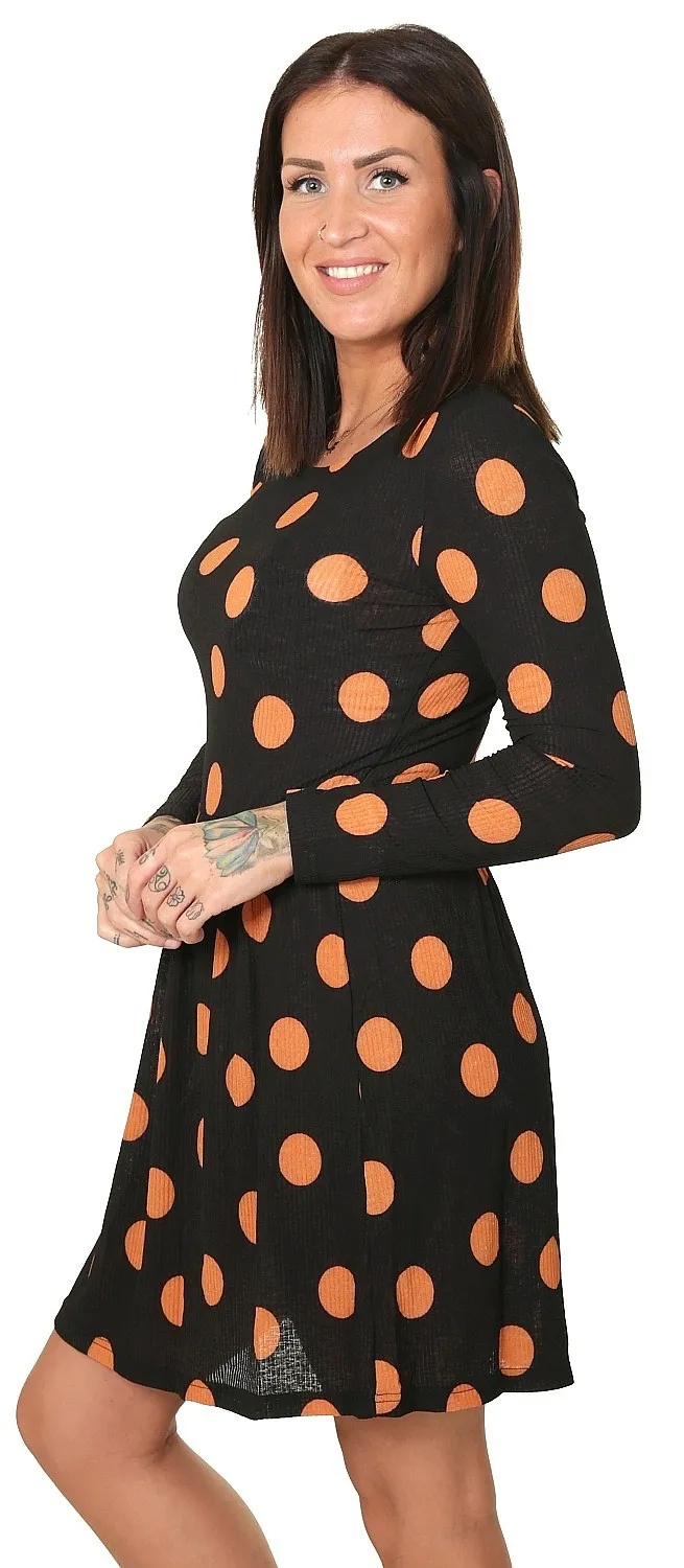VESTIDO JACQUELINE DE YONG DEXTER SVAN AOP  BLACK/DOTS  WOMEN´S