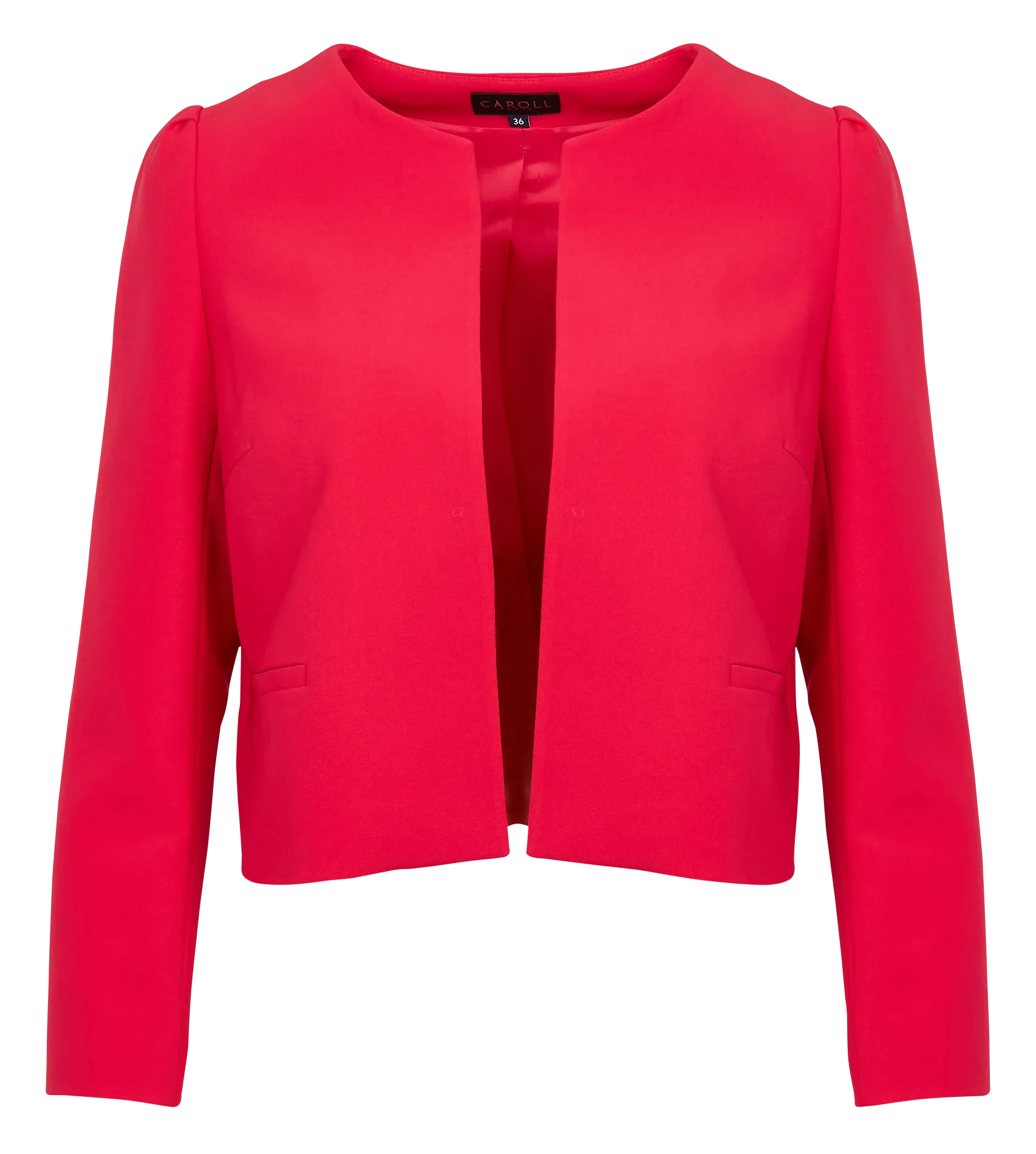 VICKY  CHAQUETA CORTA RECTA EN ROJO