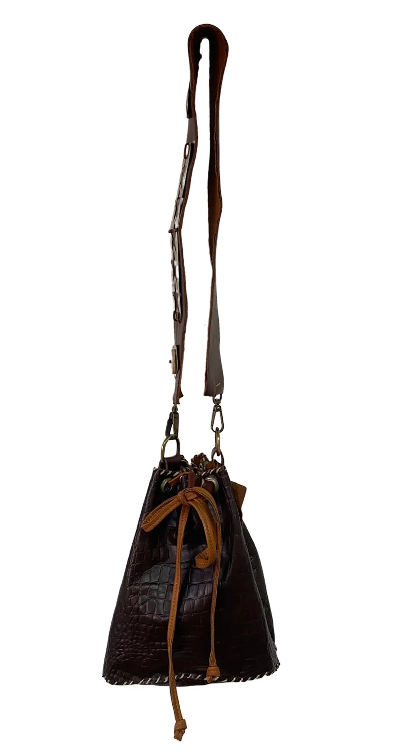 VINTAGE Bolso Piel Café