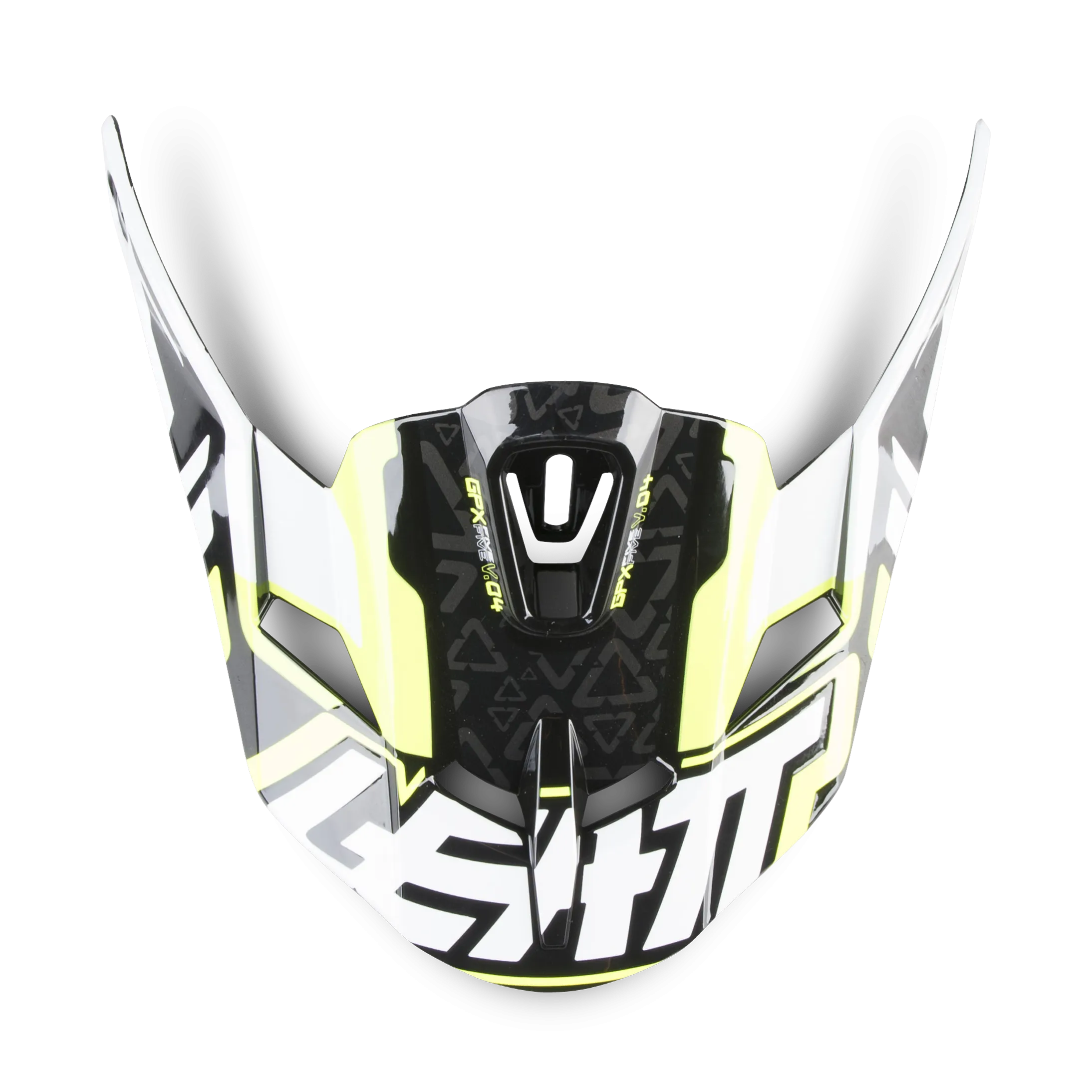 VISERA DE CASCO LEATT GPX 5.5 #XS/S V04 AMARILLONEGROBLANCO