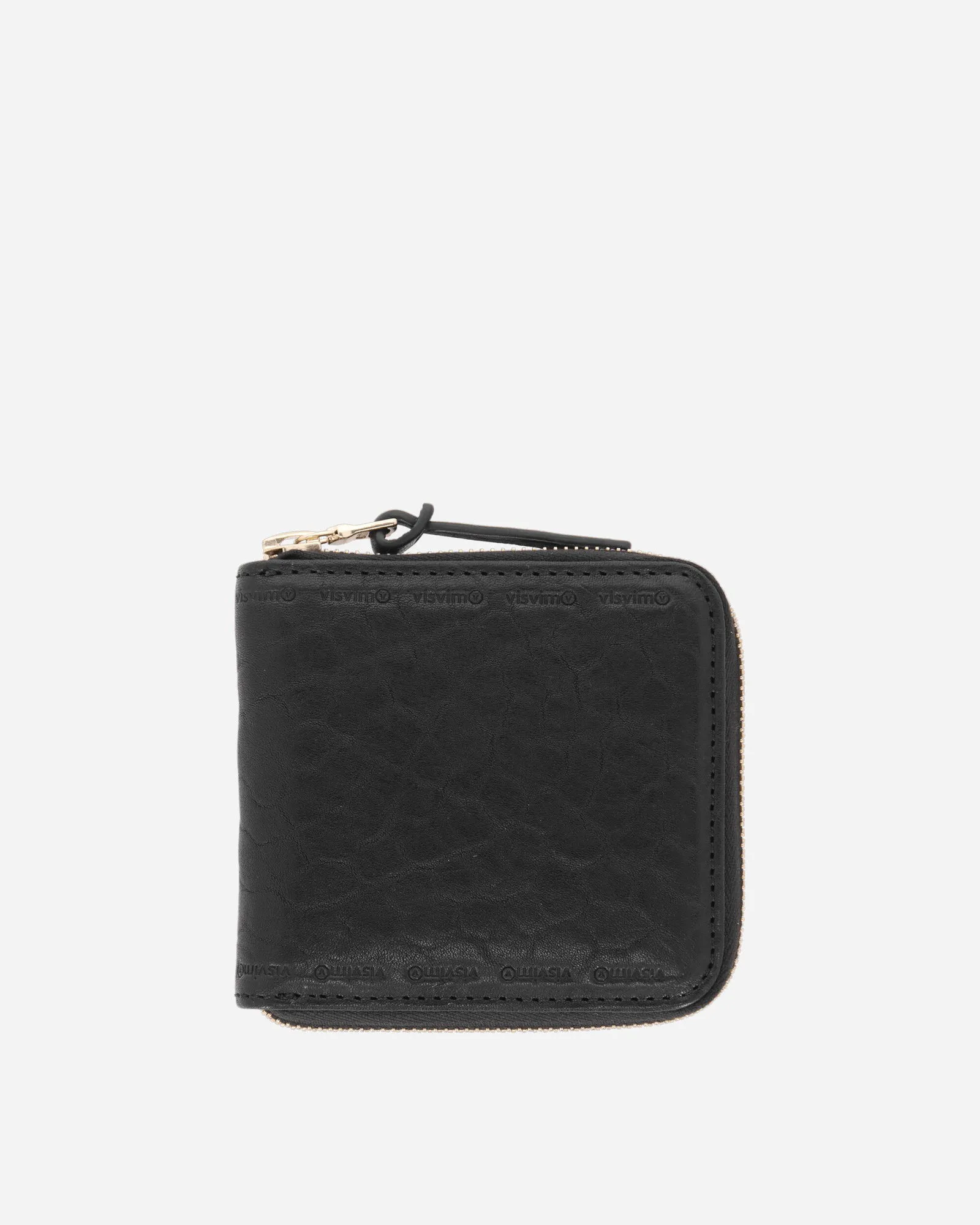 VISVIM LEATHER BIFOLD WALLET BLACK