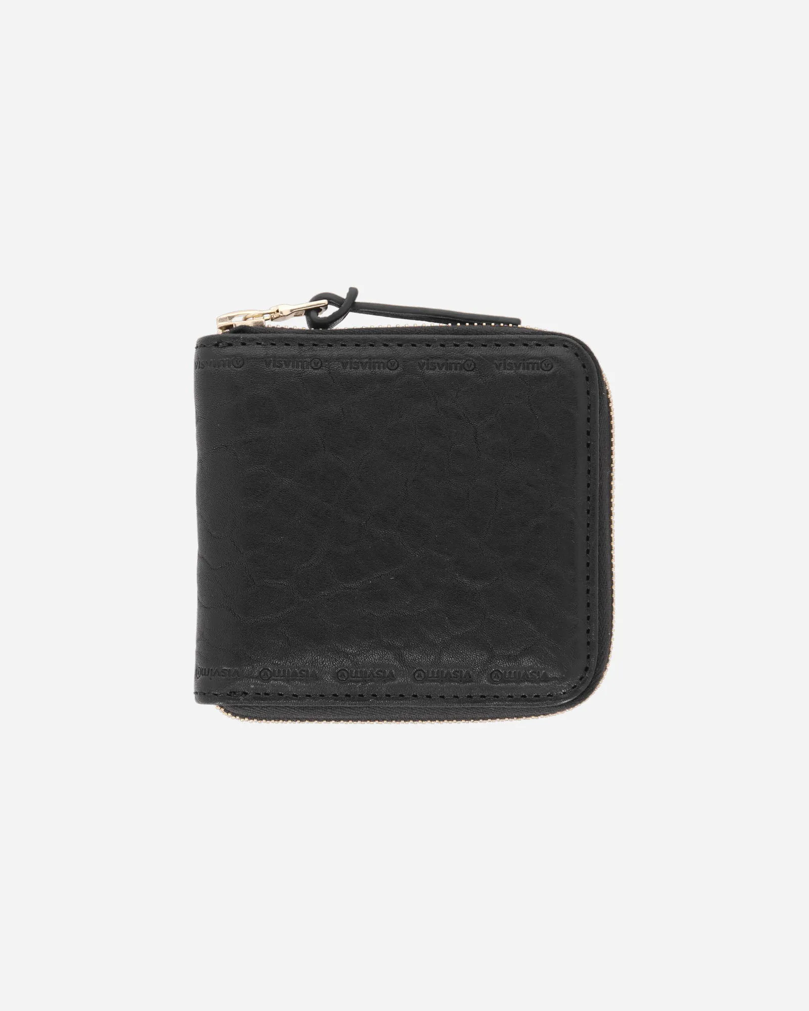 VISVIM LEATHER BIFOLD WALLET BLACK