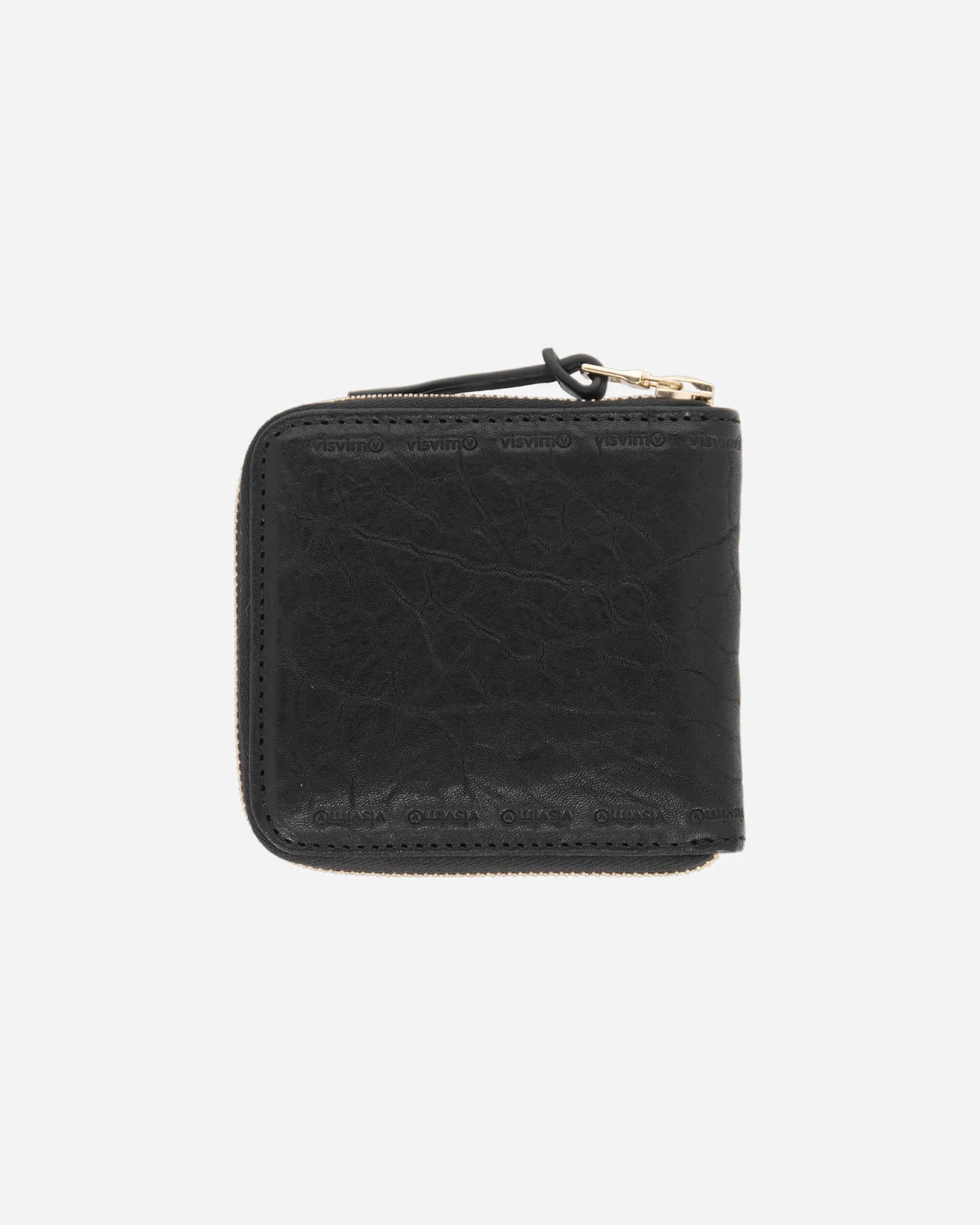 VISVIM LEATHER BIFOLD WALLET BLACK
