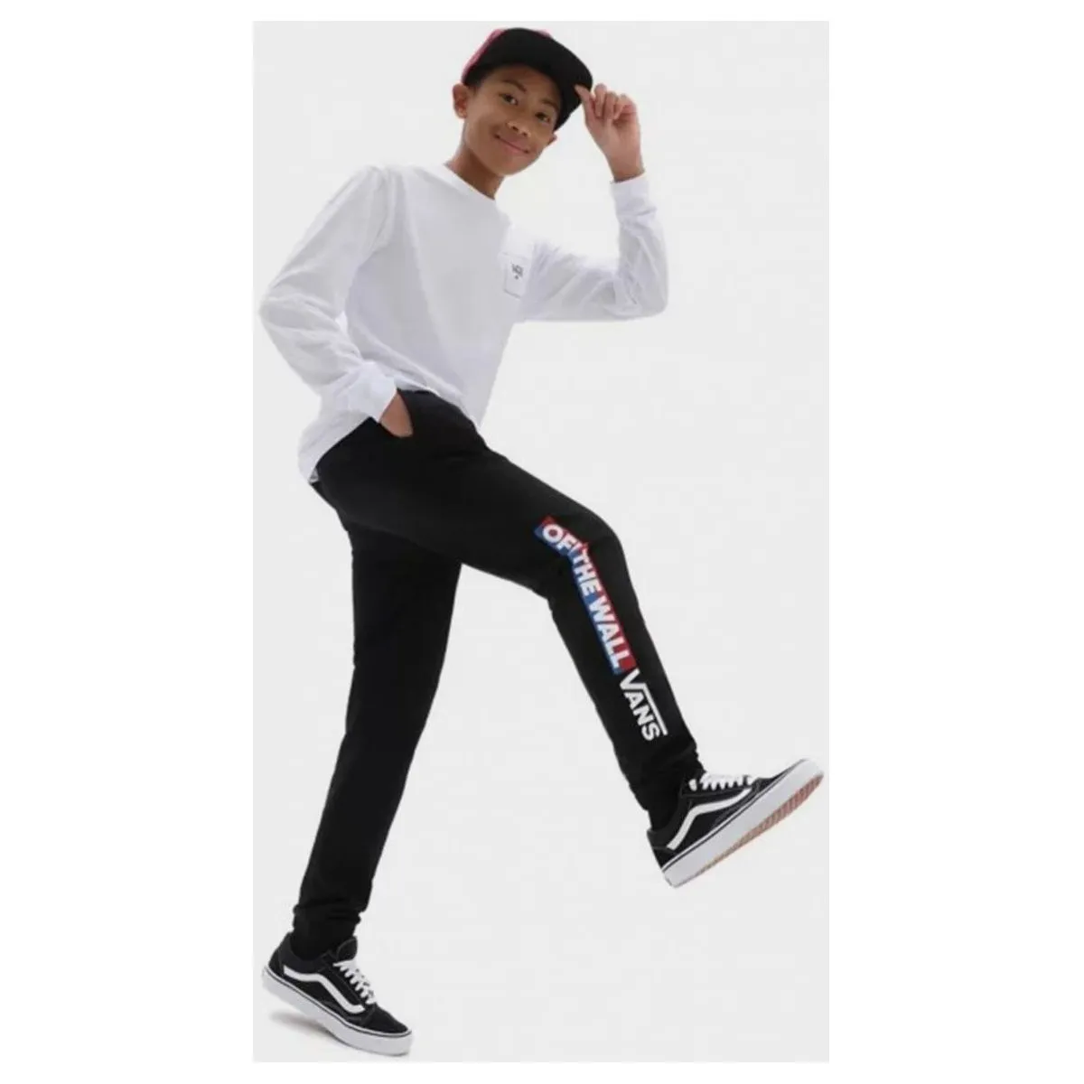 VN0A5FMZBLK1 LOGO FLEECE PANTBLACK BRUSHED