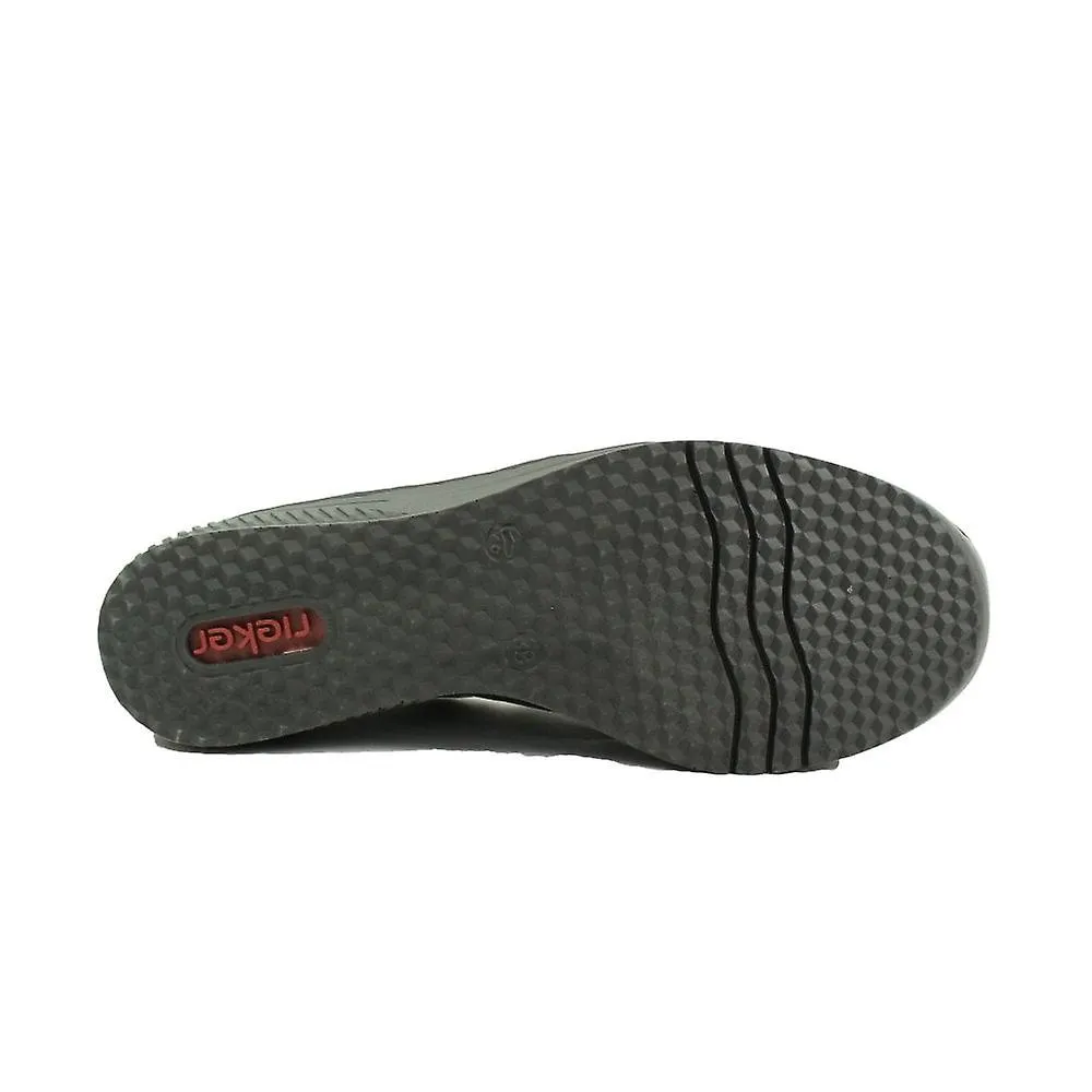 WOMEN'S RIEKER 4875292 | BLUE PATENT | WOMEN'S SLIP ON SHOES