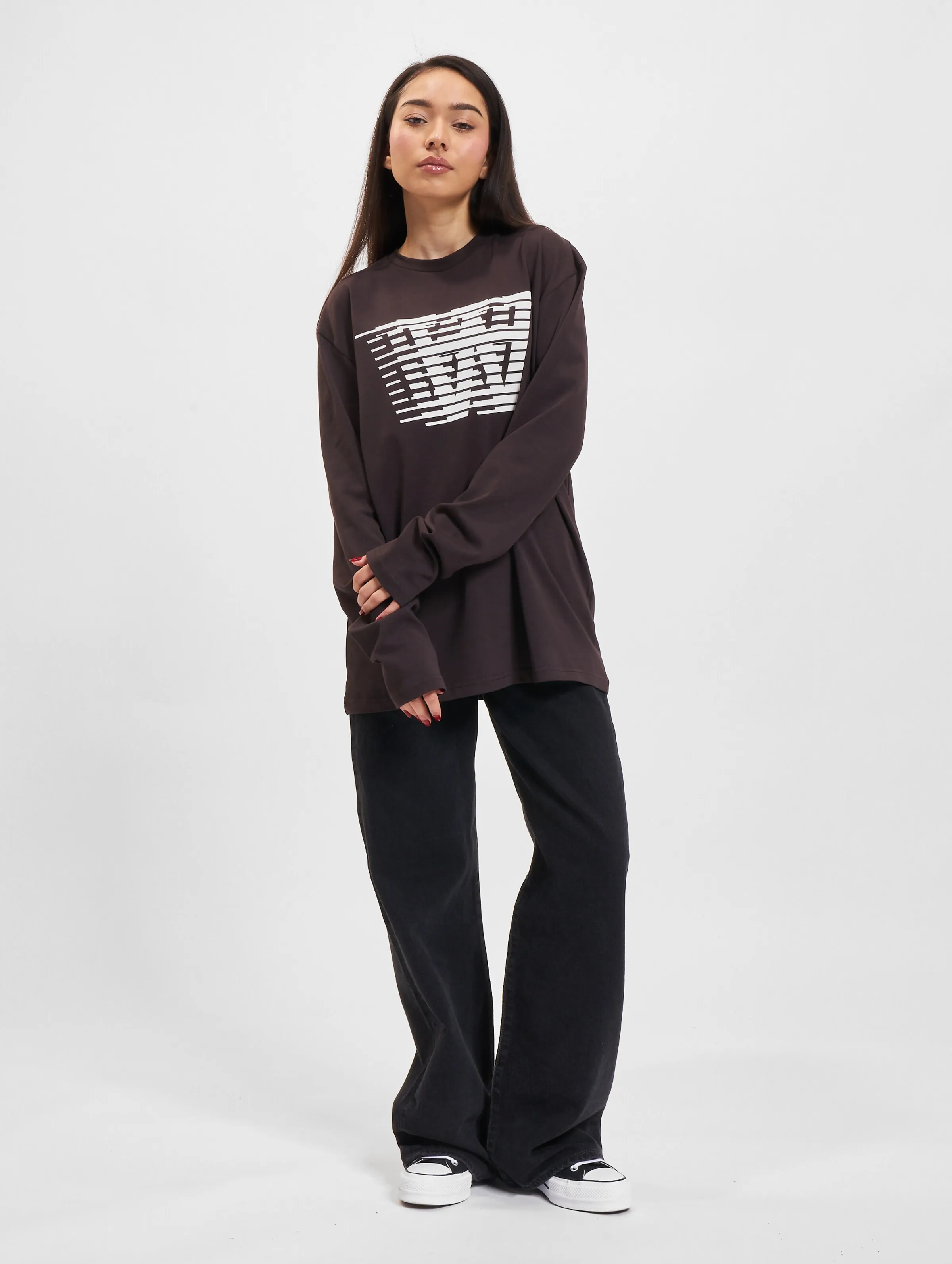 Wood Wood Wood Wood Mel Big Print Longsleeve Gots