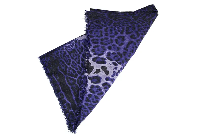 YSL Pañuelo Cachemir Leopardo Print