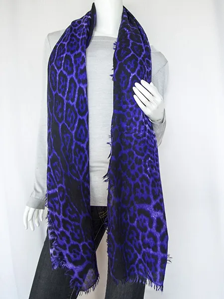 YSL Pañuelo Cachemir Leopardo Print