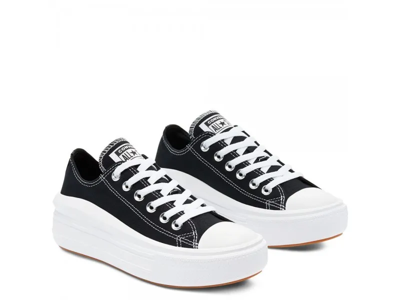 ZAPATILLA CONVERSE CANVAS CHUCK TAYLOR ALL STAR MOVE LOW TOP 570256 EN COLOR NEGRO