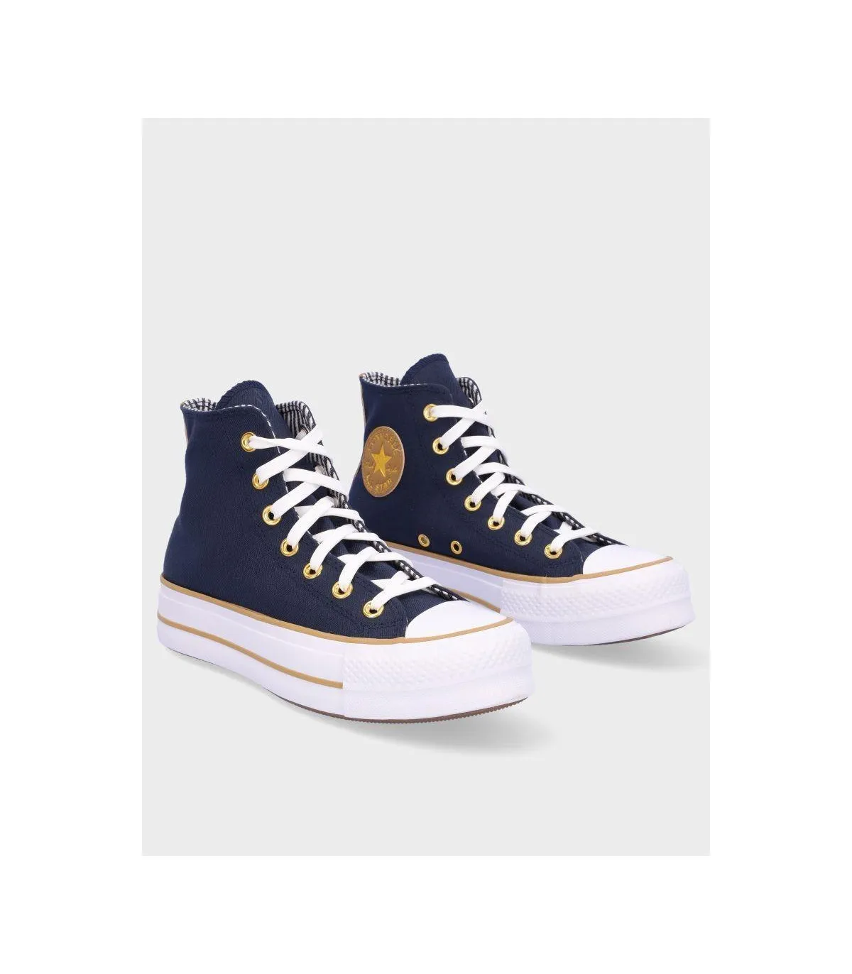 ZAPATILLA CONVERSE PLATFORM HERRINGBONE STRIPE OBSIDIAN WHITE