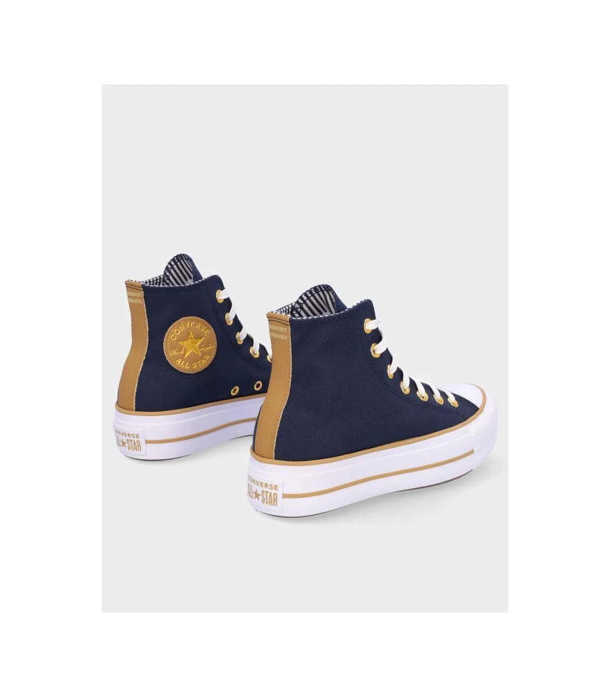 ZAPATILLA CONVERSE PLATFORM HERRINGBONE STRIPE OBSIDIAN WHITE