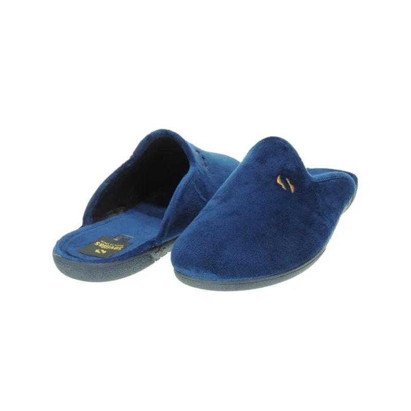 Zapatillas Chinela de Estar por Casa de Invierno Hombre Suave Marino Tallas Grandes.
