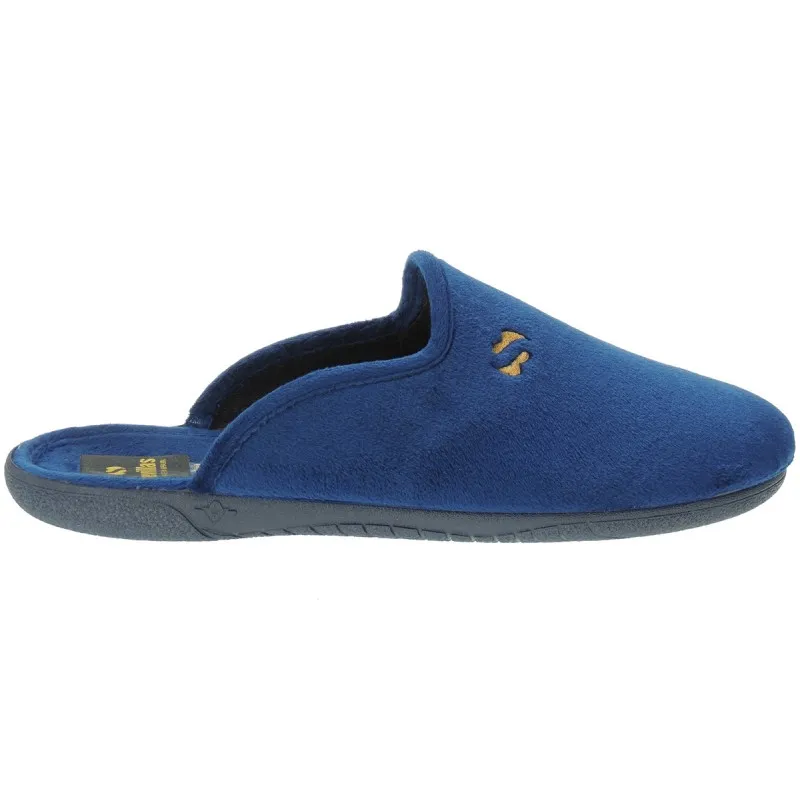 Zapatillas Chinela de Estar por Casa de Invierno Hombre Suave Marino Tallas Grandes.