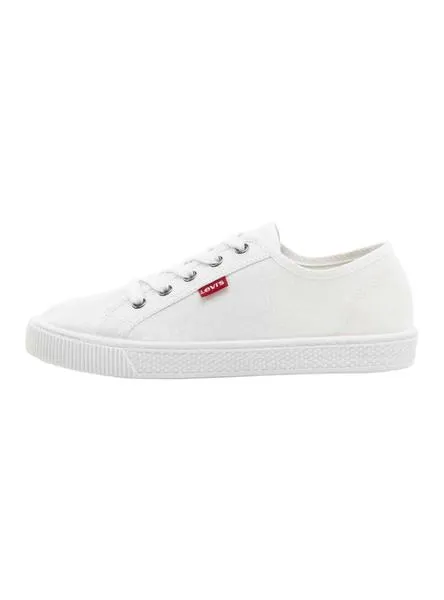 zapatillas levis malibu blanco para mujer