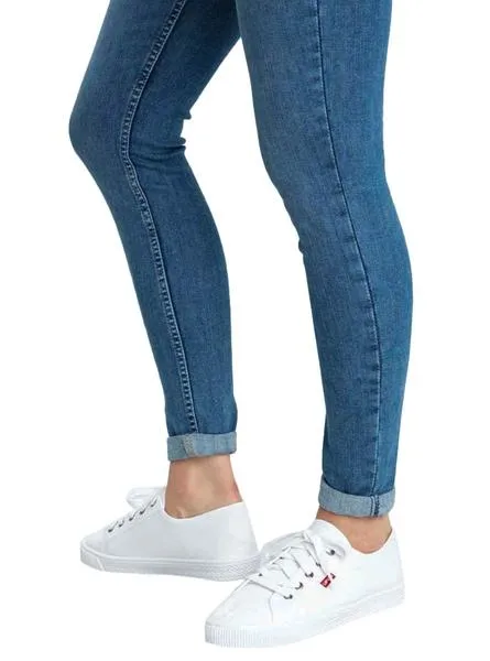 zapatillas levis malibu blanco para mujer