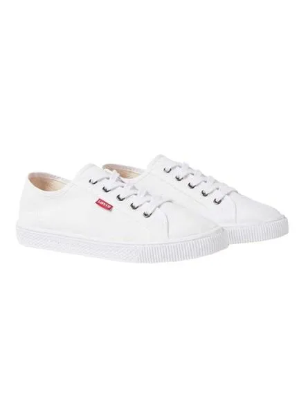 zapatillas levis malibu blanco para mujer