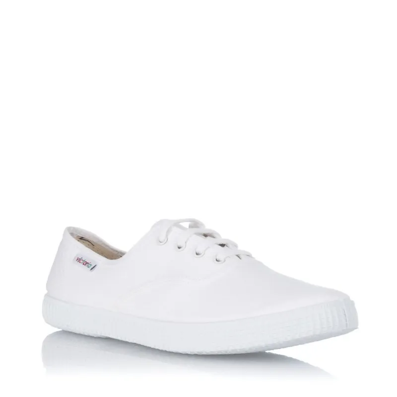 Zapatillas Lona Victoria 106613 Mujer Blanco