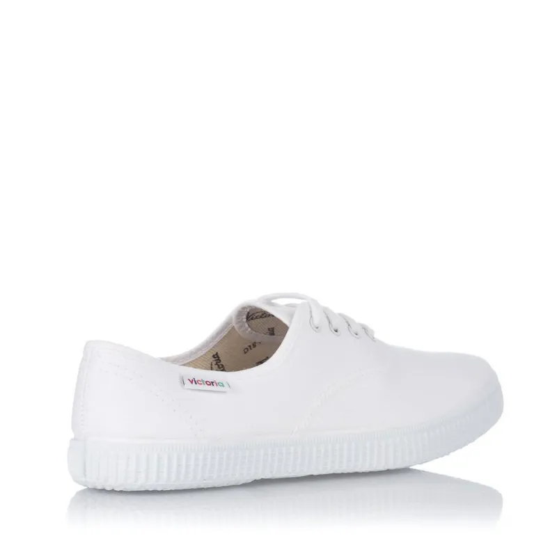 Zapatillas Lona Victoria 106613 Mujer Blanco