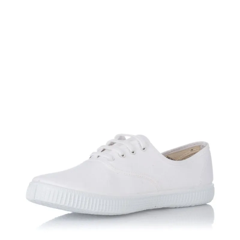Zapatillas Lona Victoria 106613 Mujer Blanco