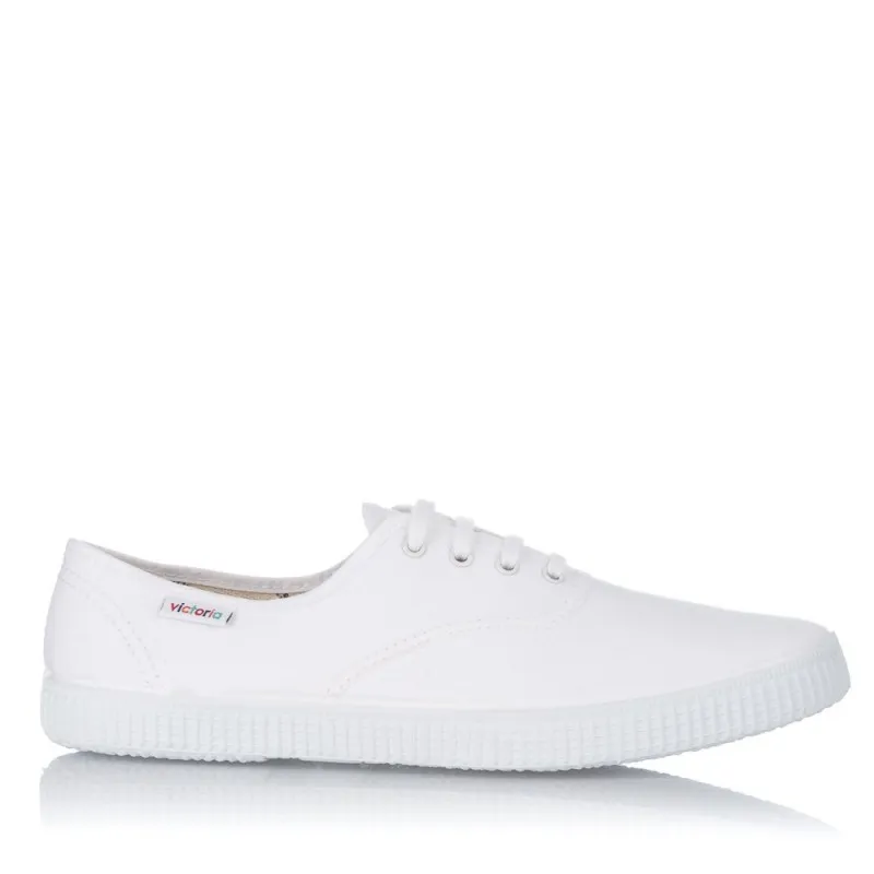 Zapatillas Lona Victoria 106613 Mujer Blanco