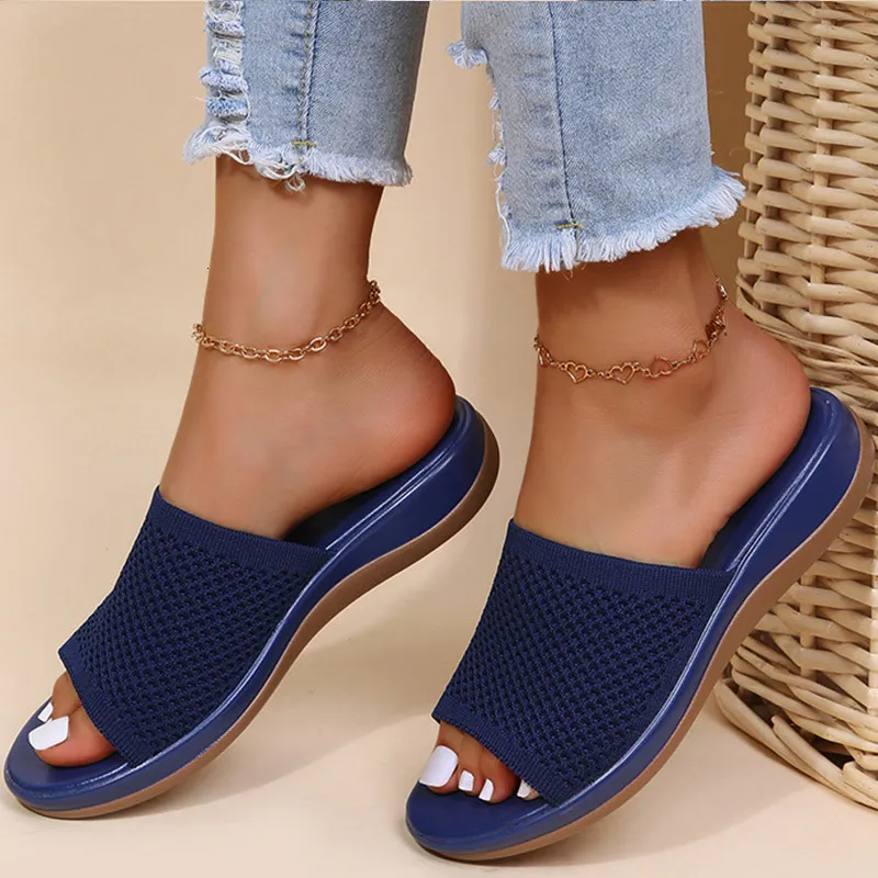 Zapatillas para mujeres zapatillas de verano s planas de zapatillas para exteriores de interior plano para la playa Zapatos Muje