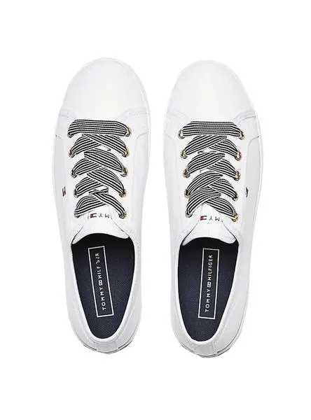 zapatillas tommy hilfiger nautical blanco mujer