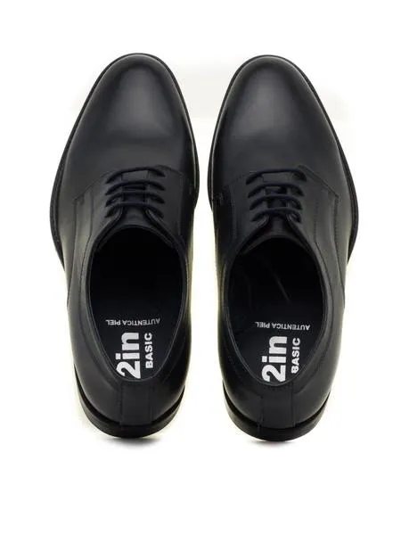 ZAPATO VESTIR T2IN V291 PIEL AZUL PARA HOMBRE