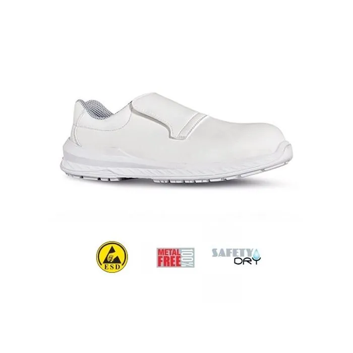 ZAPATOS DE SEGURIDAD MADRID S2 SRC ESD UPOWER BLANCOS