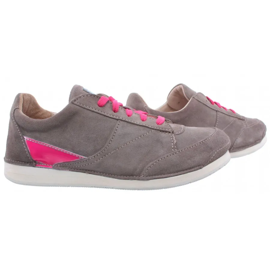 ZAPATOS SNEAKERS MUJERES MOMA GLOVFVG SOFTY SMOG GAMUZA GRIS VINTAGE NUEVA