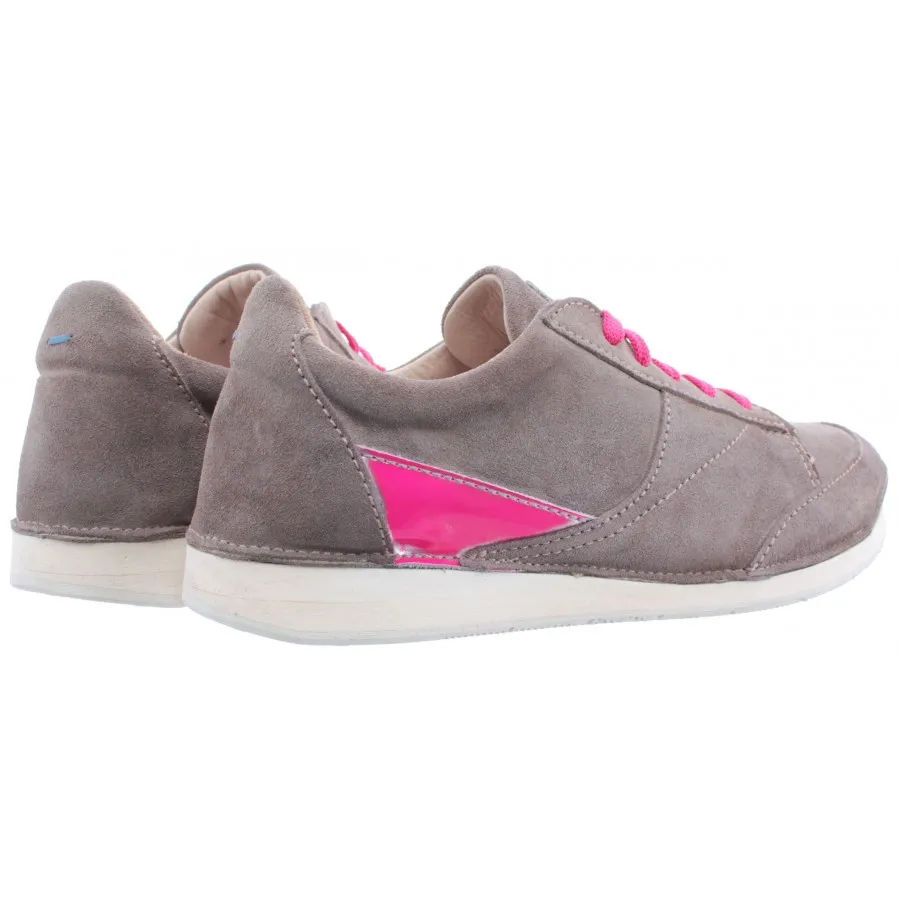 ZAPATOS SNEAKERS MUJERES MOMA GLOVFVG SOFTY SMOG GAMUZA GRIS VINTAGE NUEVA
