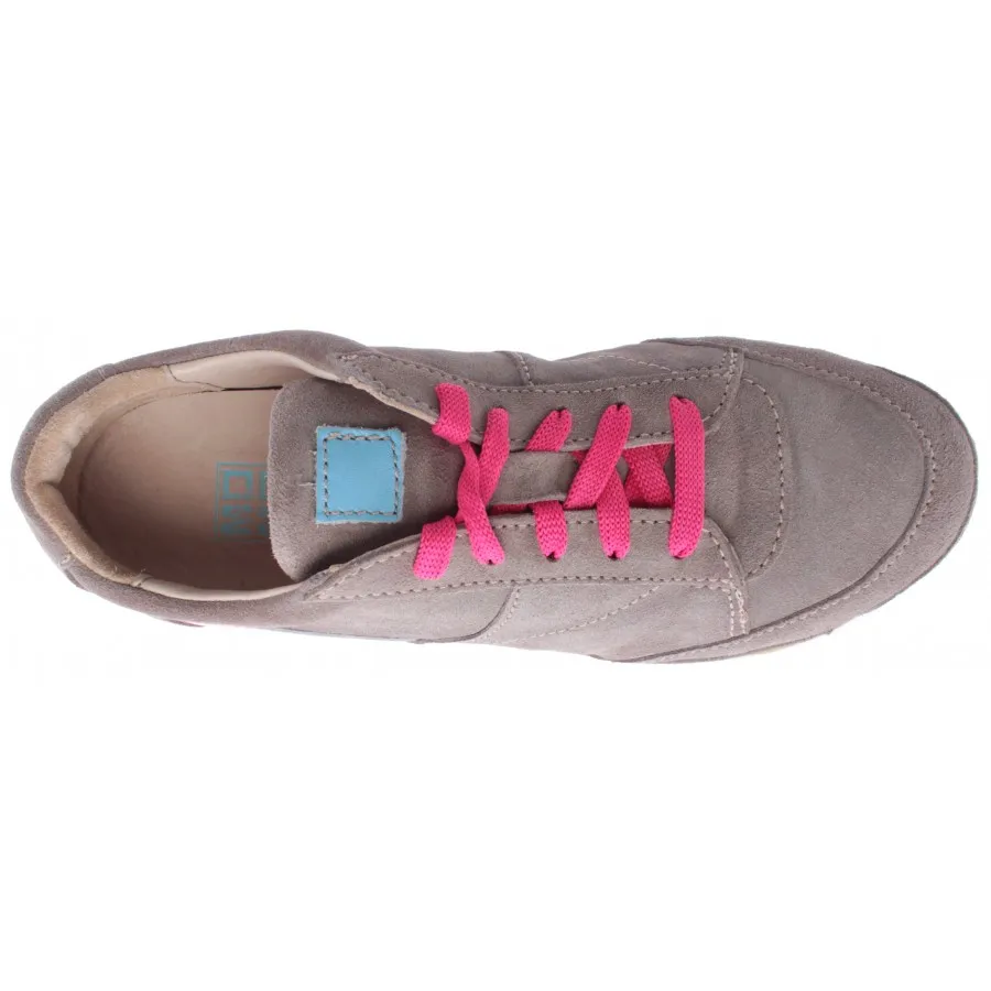 ZAPATOS SNEAKERS MUJERES MOMA GLOVFVG SOFTY SMOG GAMUZA GRIS VINTAGE NUEVA